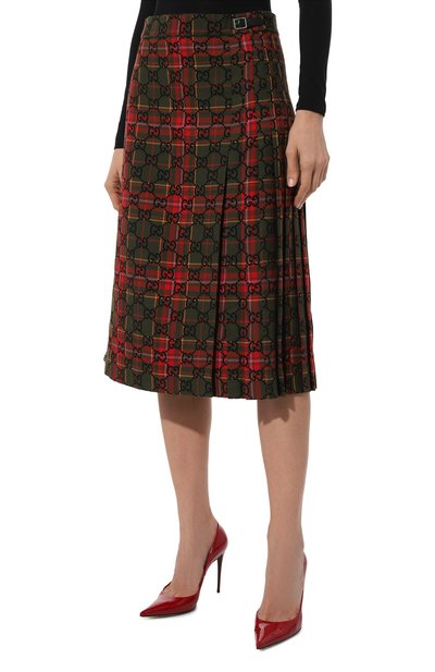Шерстяная юбка GUCCI, арт. 711740/Z8A6C, фото 3