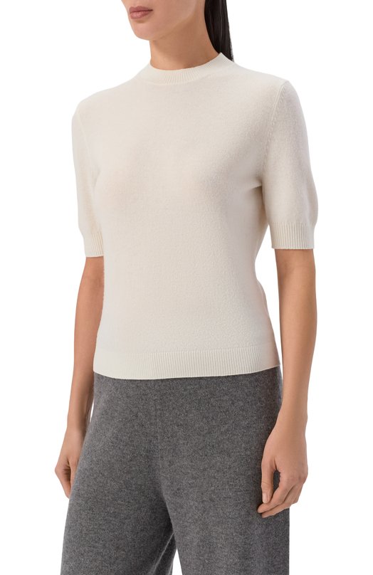 Пуловер из шерсти и кашемира Ellyme 00380 Кремовый  00380 Фото 3