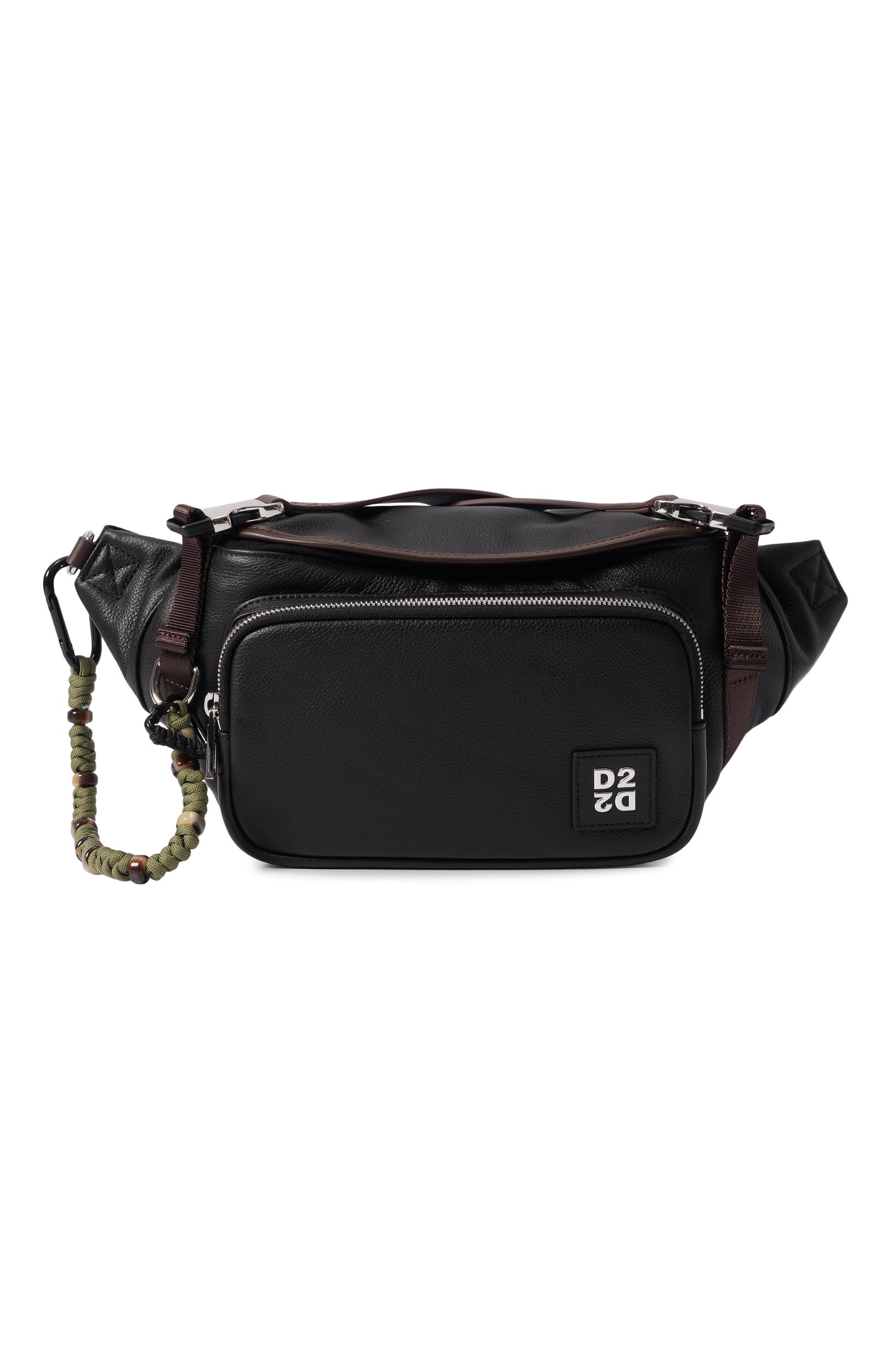 Поясная сумка d2 upside down DSQUARED2 черного цвета по цене 66550 руб., арт. BBM0082/25109053, фото 1 Поясная сумка d2 upside down DSQUARED2, арт. BBM0082/25109053, фото 1