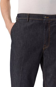 Мужские джинсы CANALI синего цвета, арт. 91675/PD00400 | Фото 5 (Драгоценные камни: Проставлено; Длина (брюки, джинсы): Стандартные; Материал сплава: Проставлено; Материал внешний: Деним, Хлопок; Кросс-КТ: Деним; Силуэт М (брюки): Прямые; Стили: Повседневный)