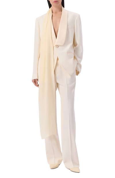 Жакет из вискозы и льна ARMARIUM кремового цвета по цене 278000 руб., арт. ARMFWB015/V016, фото 2 Жакет из вискозы и льна ARMARIUM, арт. ARMFWB015/V016, фото 2