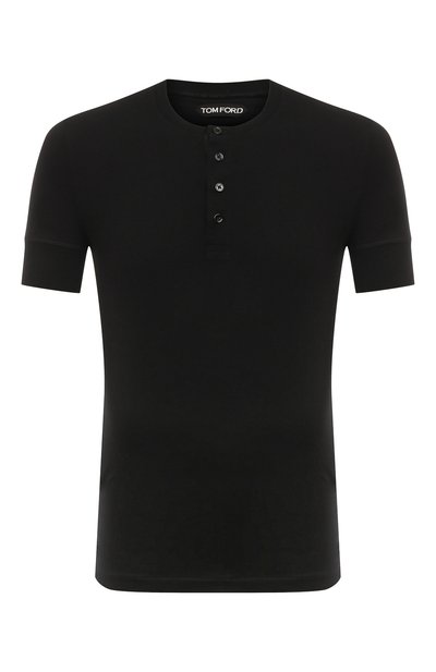 Мужская хлопковая футболка-хенли TOM FORD, арт. TFJ957/BY402