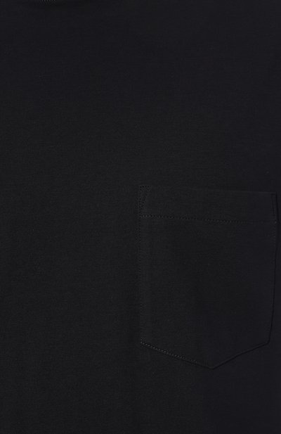 Хлопковая футболка AGNONA темно-синего цвета по цене 34900 руб., арт. TT07U2E, фото 5 Хлопковая футболка AGNONA, арт. TT07U2E, фото 5