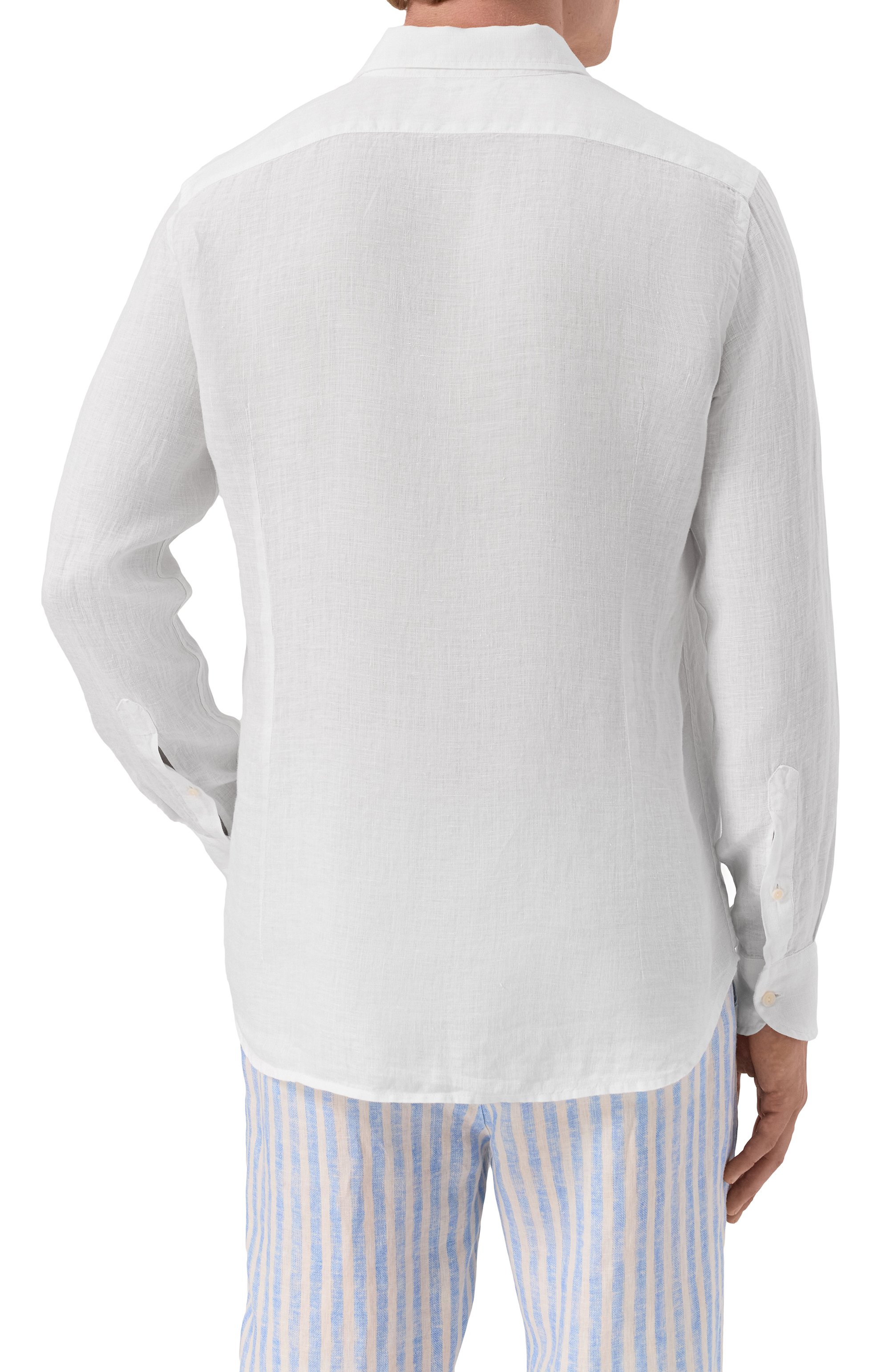 Льняная рубашка MC2 SAINT BARTH, арт. STBM PAMPL0NA/01896H, фото 4