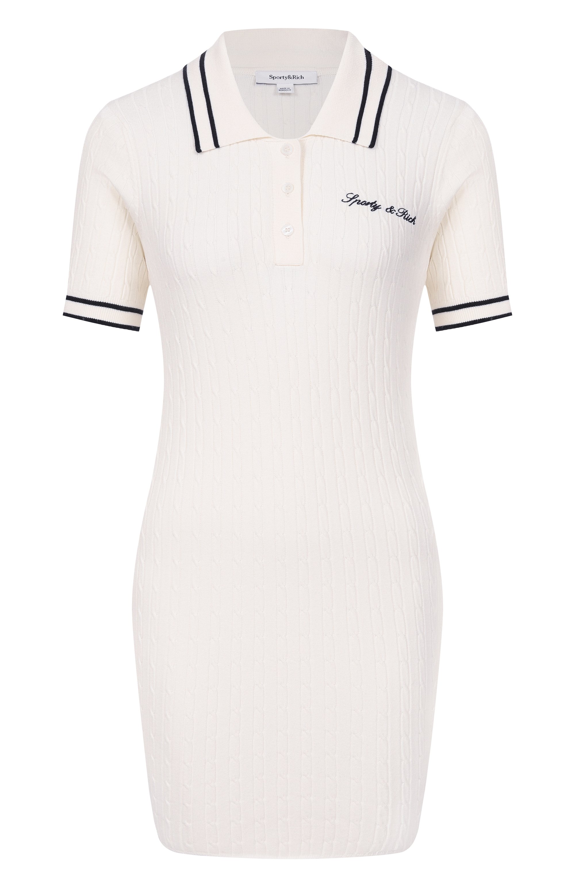 Платье из вискозы SPORTY AND RICH, арт. DR01175326WH082, фото 1