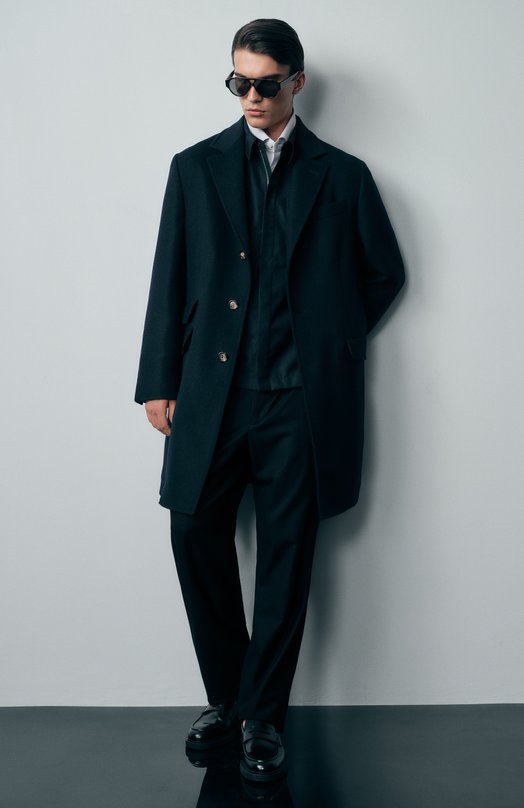 Шерстяная рубашка Dries Van Noten 020708-2310-509 Синий  020708-2310-509 Фото 6