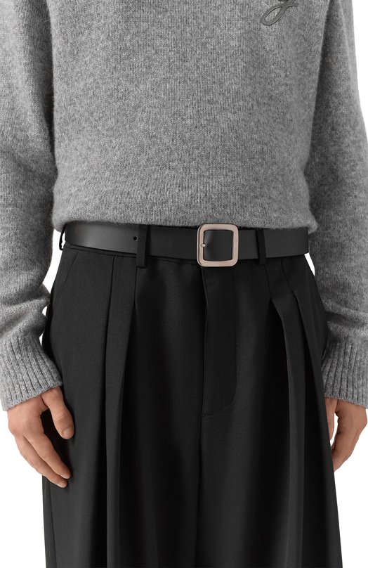 Кожаный ремень Jil Sander J25TP0008/P7370 Чёрный  J25TP0008/P7370 Фото 2