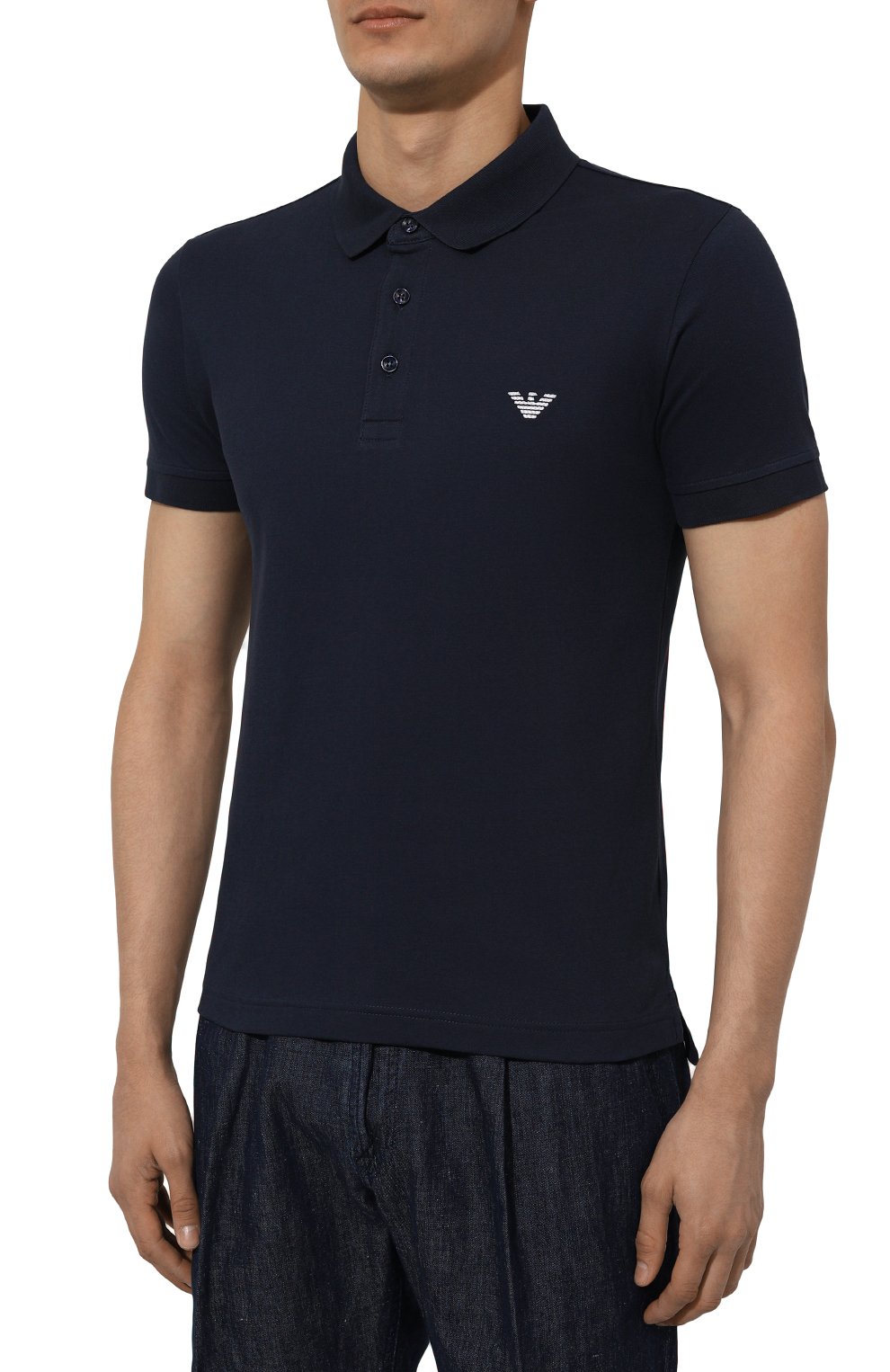 Хлопковое поло EMPORIO ARMANI, арт. 211804/4R461, фото 3