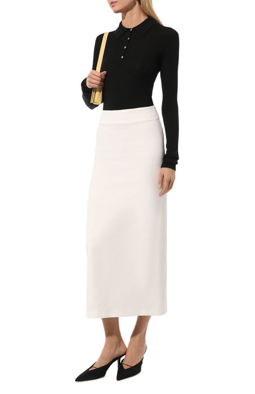 Хлопковая юбка Brunello Cucinelli MB416B1336 Белый  MB416B1336 Фото 2