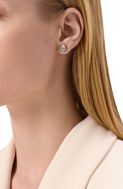Серьги-пусеты с голубым топазом MOONKA, арт. ec-ser-btpz, фото 2