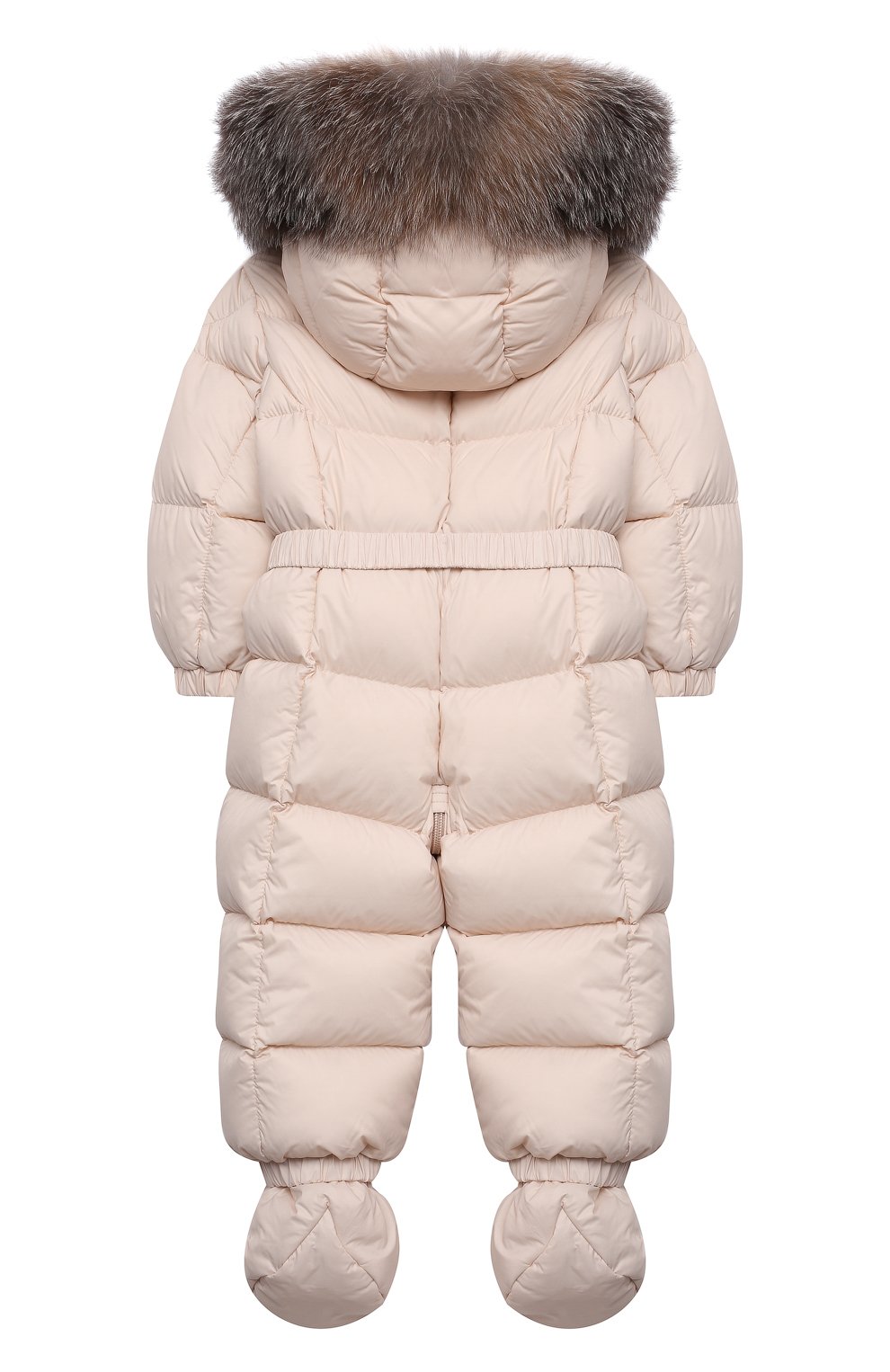 Пуховый комбинезон с мехом MONCLER, арт. G2-951-1G506-02-53079/12-18M, фото 2