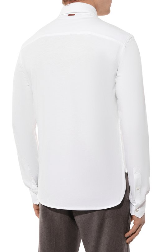 Хлопковая сорочка Zegna UB360A5/B766 Белый  UB360A5/B766 Фото 4
