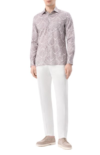 Хлопковая рубашка KITON, арт. UMCNERCH0924812, фото 2