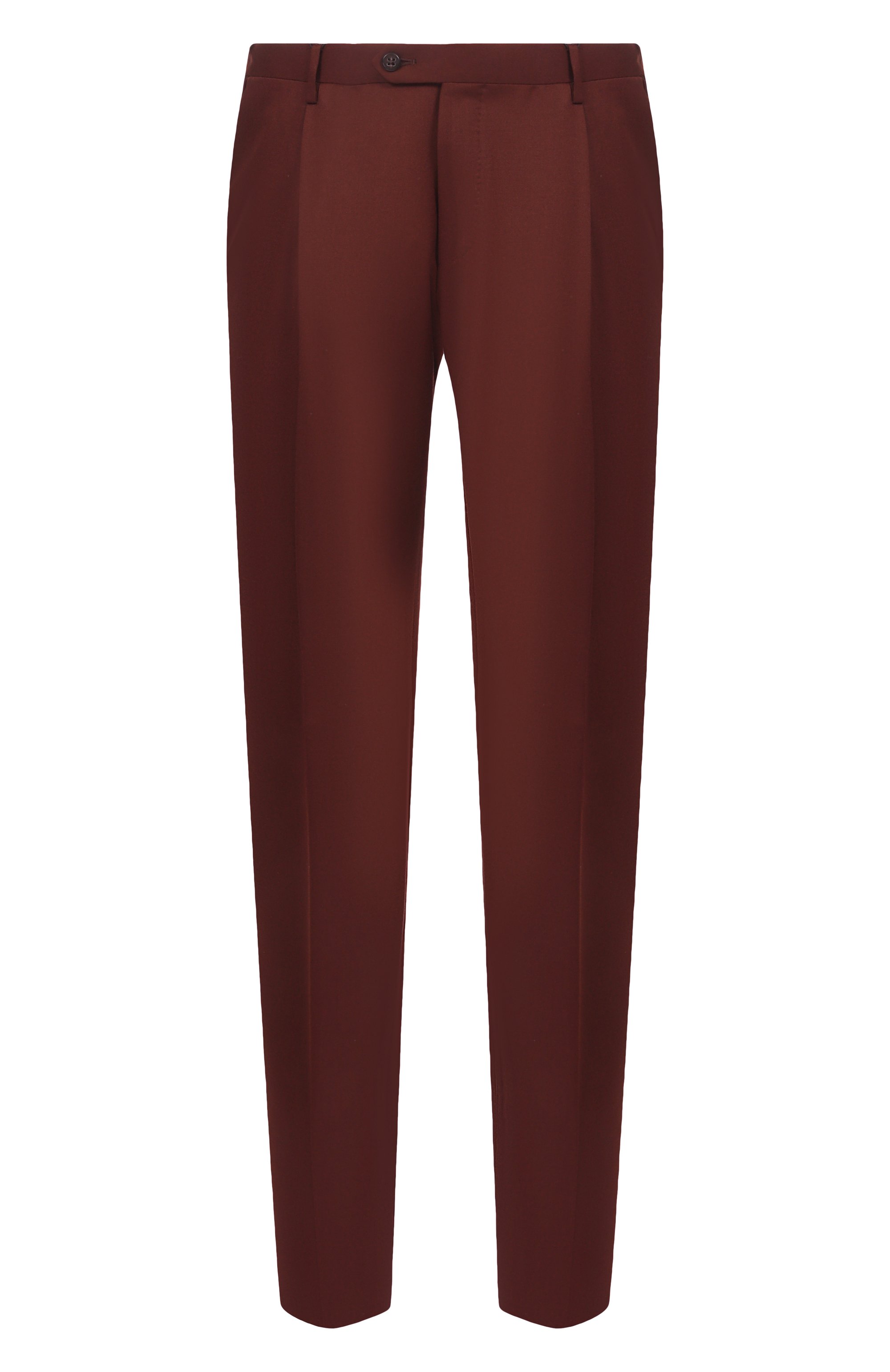 Шерстяные брюки CORNELIANI бордового цвета по цене 52050 руб., арт. 265B03-2618111, фото 1 Шерстяные брюки CORNELIANI, арт. 265B03-2618111, фото 1