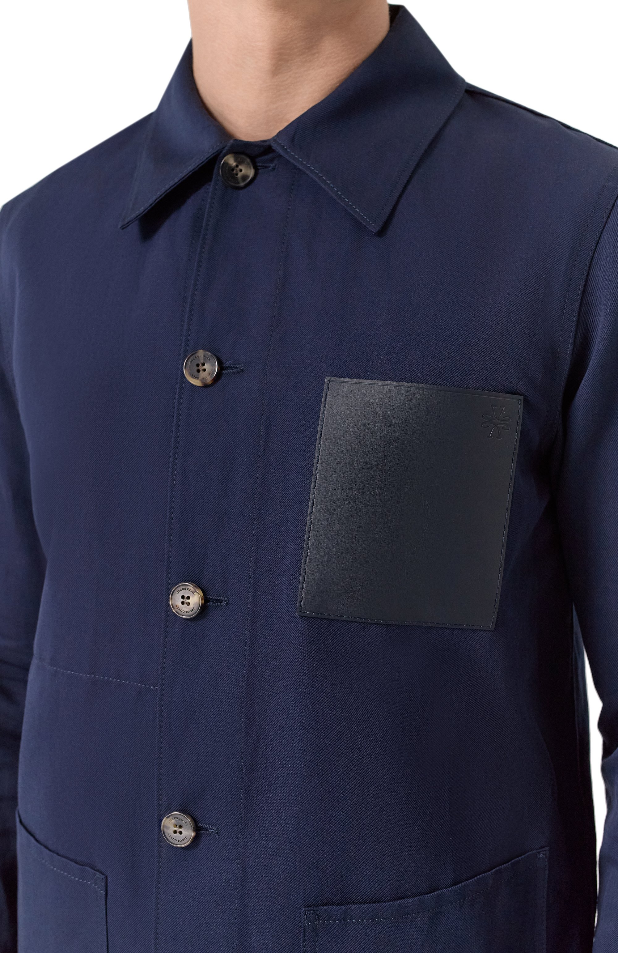 Куртка-рубашка из хлопка и льна JACOB COHEN, арт. 25E P/JUM_E0022 080 T747A RW, фото 5