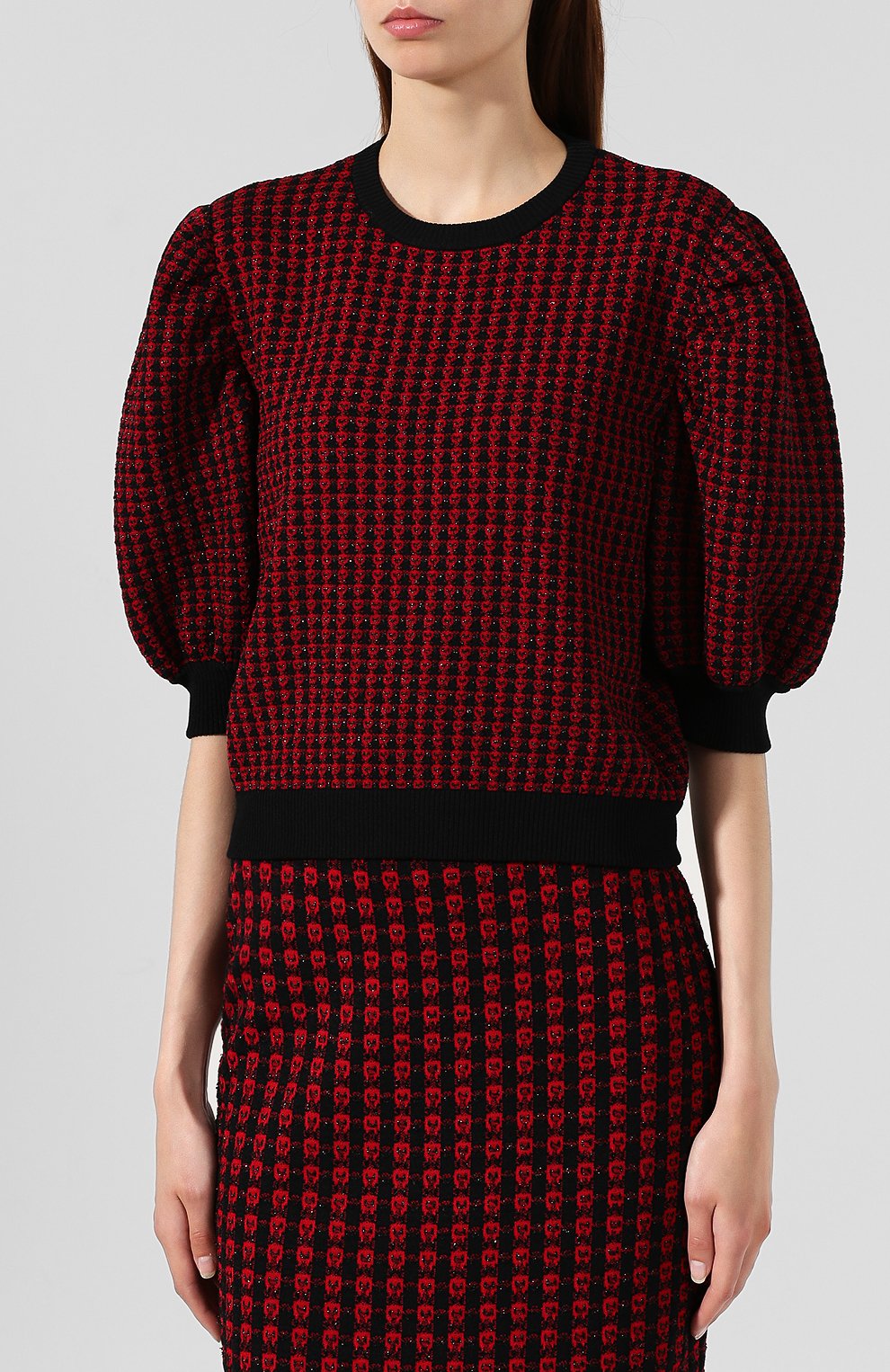 Пуловер из вискозы REDVALENTINO черного цвета по цене 29950 руб., арт. SR3KCB58/4GL, фото 3 Пуловер из вискозы REDVALENTINO, арт. SR3KCB58/4GL, фото 3