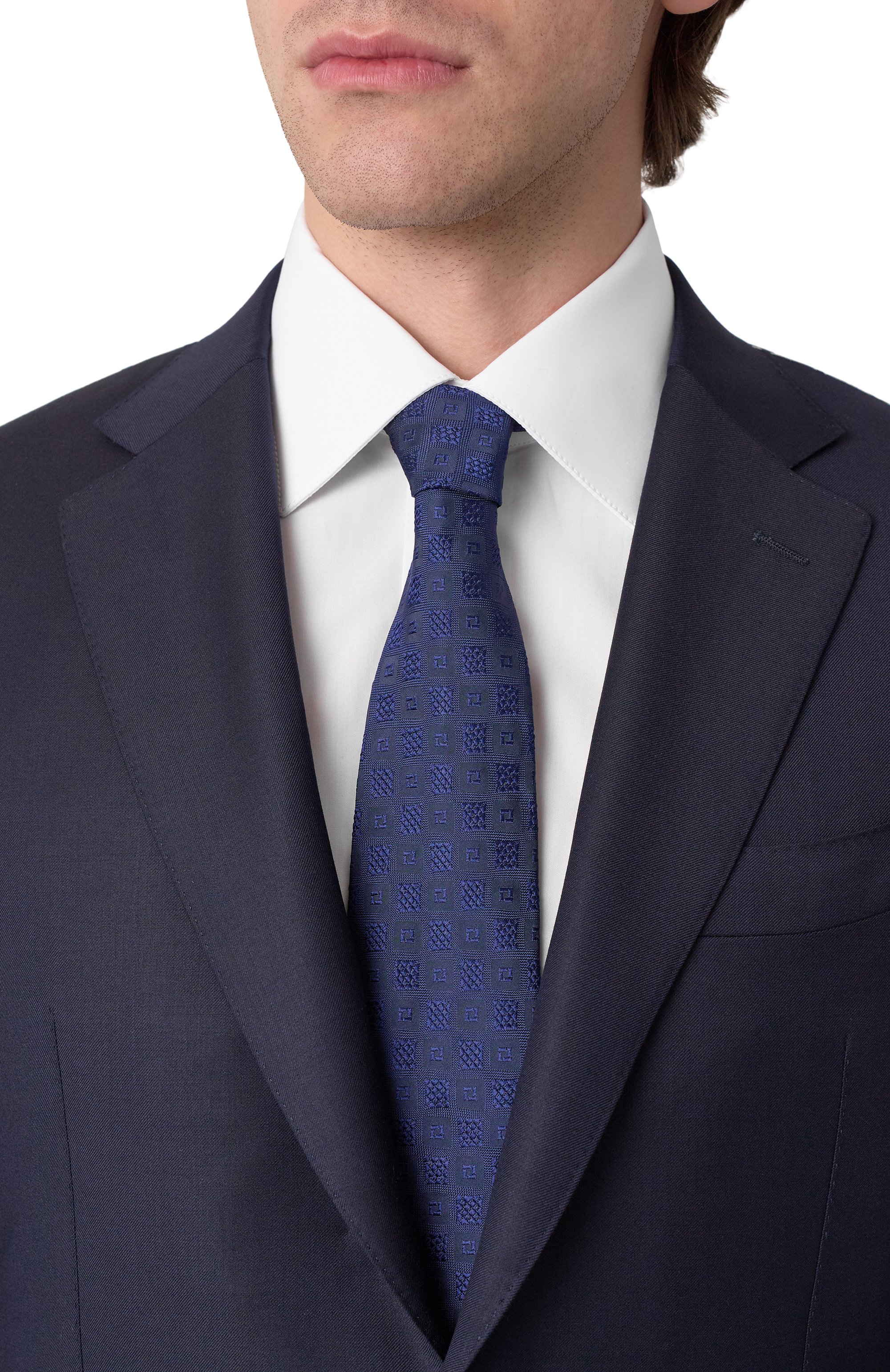 Шелковый галстук BRUNELLO CUCINELLI, арт. MR8960018, фото 2