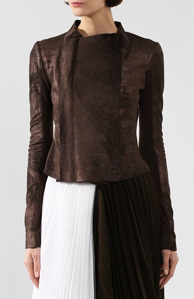 Кожаная куртка RICK OWENS, арт. RP20S1704/LBRM, фото 3