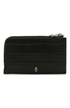 Мужской кожаный футляр для кредитных карт ALEXANDER MCQUEEN черного цвета, арт. 649217/DZTIY | Фото 1 (Материал: Натуральная кожа; Нос: Не проставлено; Материал сплава: Проставлено)