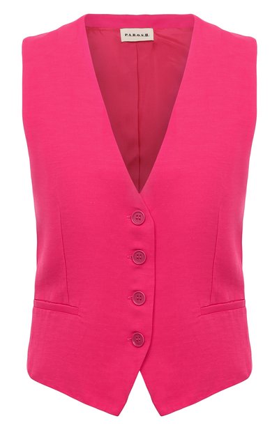 Жилет из вискозы и льна P.A.R.O.S.H., арт. RAISA23-D410028, фото 1