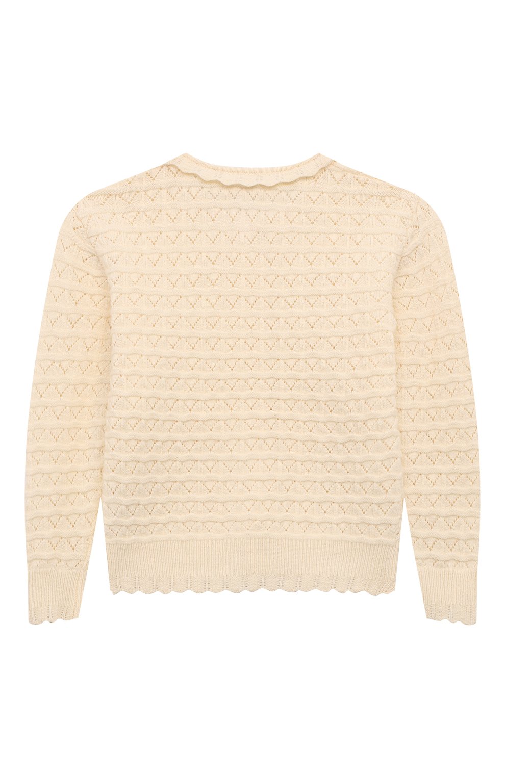 Кардиган C`ERA UNA VOLTA кремового цвета по цене 13800 руб., арт. AW24KN06110, фото 2 Кардиган C`ERA UNA VOLTA, арт. AW24KN06110, фото 2