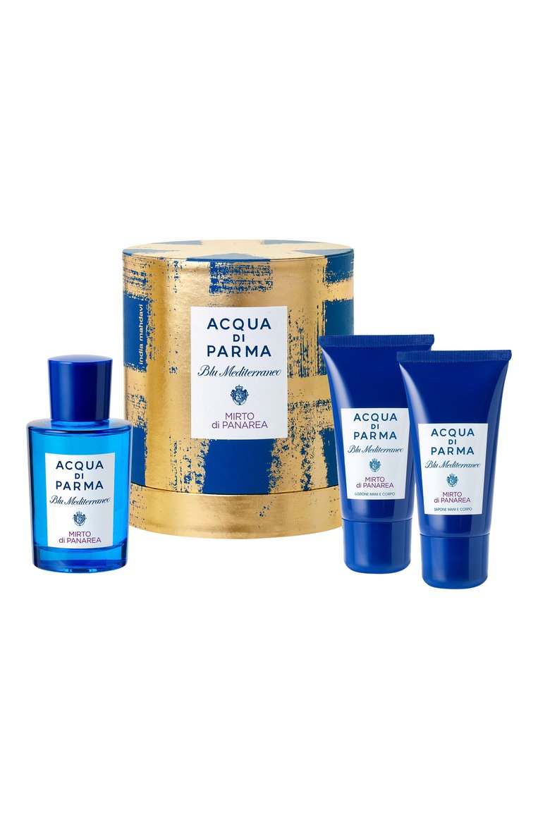 Набор blu mediterraneo mirto di panarea (100+2x75ml) ACQUA DI PARMA бесцветного цвета, арт. ADP082178 | Фото 1 (Косметика кросс-кт: Парфюмерия У, Уход У; Региональные ограничения белый список (Axapta Mercury): Не проставлено; Нос: Не проставлено; Ограничения доставки: flammable)