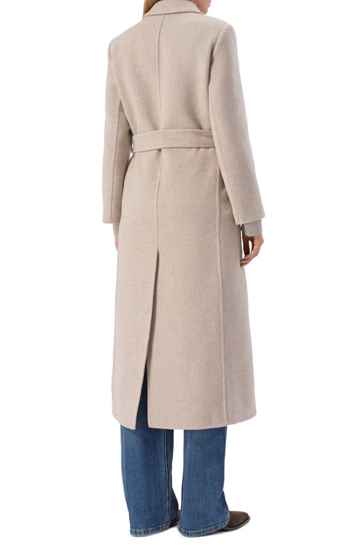 Пальто из шерсти и кашемира Brunello Cucinelli MD5329893 Кремовый  MD5329893 Фото 4