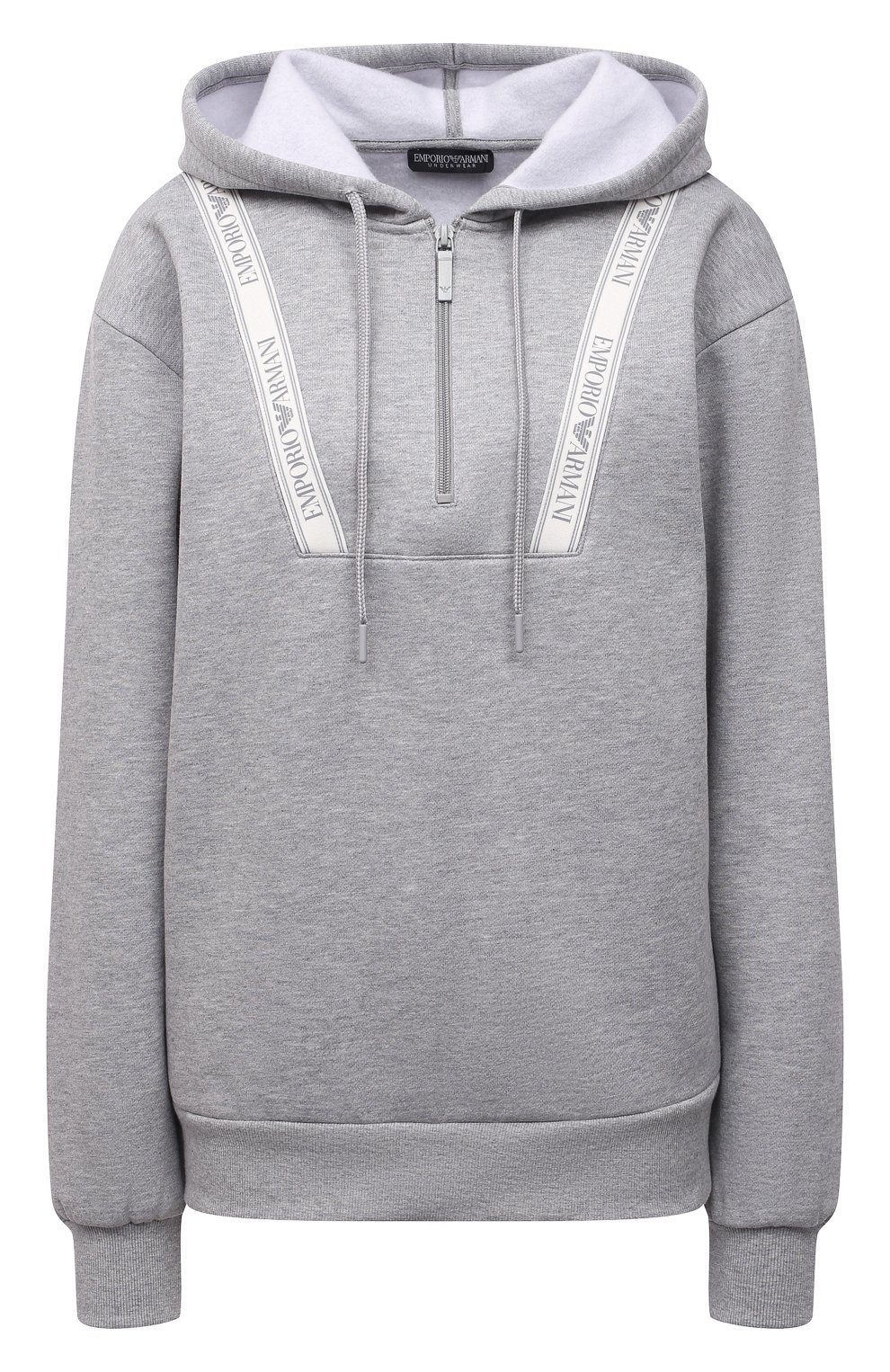Худи EMPORIO ARMANI серого цвета по цене 15350 руб., арт. 164507/1A250, фото 1 Худи EMPORIO ARMANI, арт. 164507/1A250, фото 1