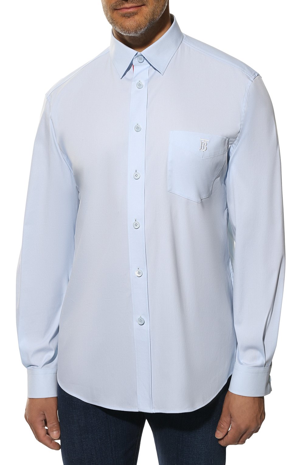 Хлопковая рубашка BURBERRY, арт. 8043061, фото 3