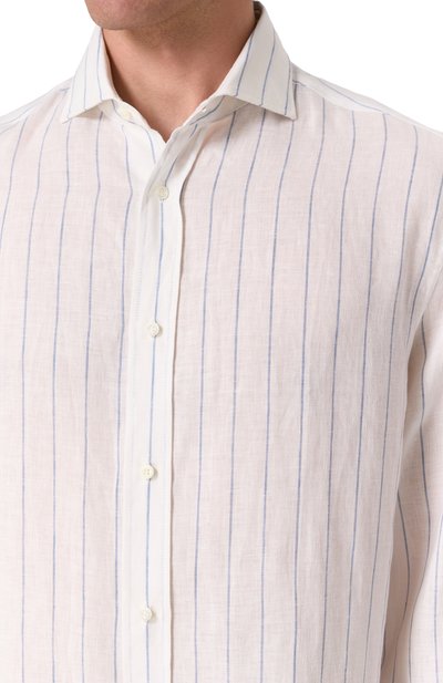 Льняная рубашка BRUNELLO CUCINELLI, арт. MM6860028, фото 5