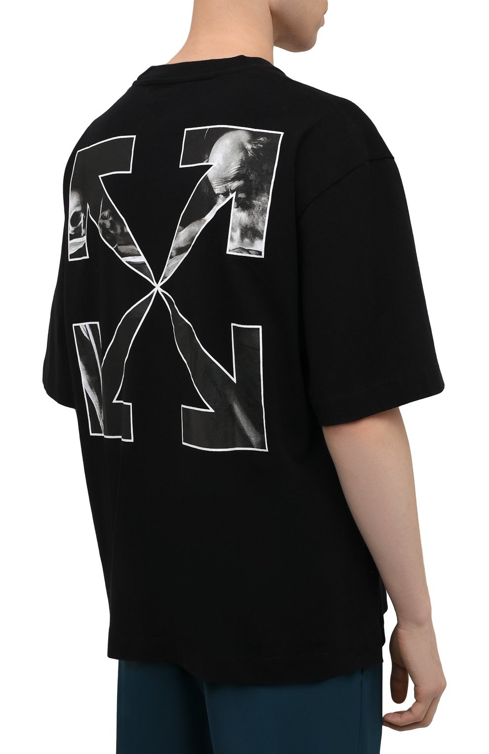 Хлопковая футболка OFF-WHITE, арт. 0MAA120F21JER007, фото 4