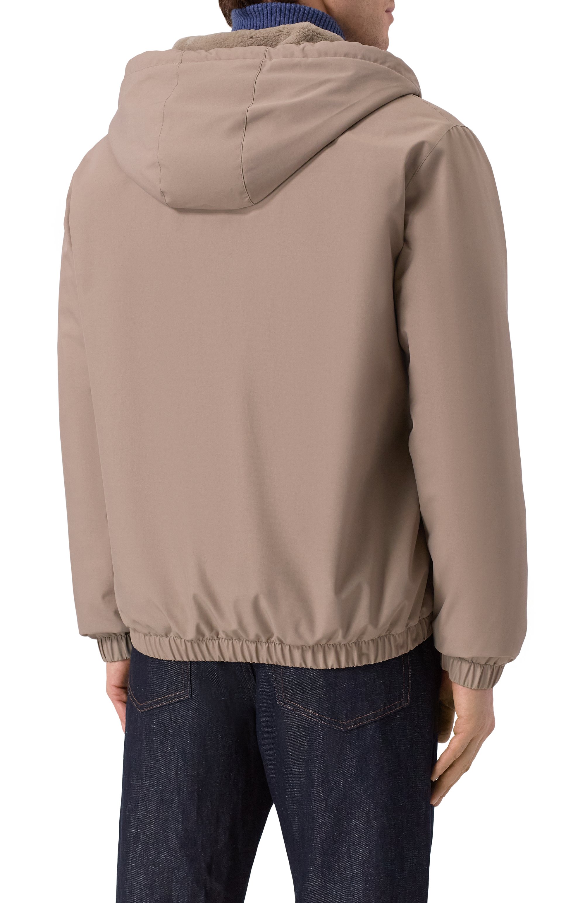 Пуховый бомбер с подкладкой из норки MVST, арт. FTECK-ME5635-4V/DRG1673, фото 4