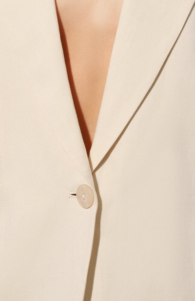 Жакет из вискозы и льна PATRIZIA PEPE кремового цвета по цене 38800 руб., арт. 2S1453_A052, фото 5 Жакет из вискозы и льна PATRIZIA PEPE, арт. 2S1453_A052, фото 5
