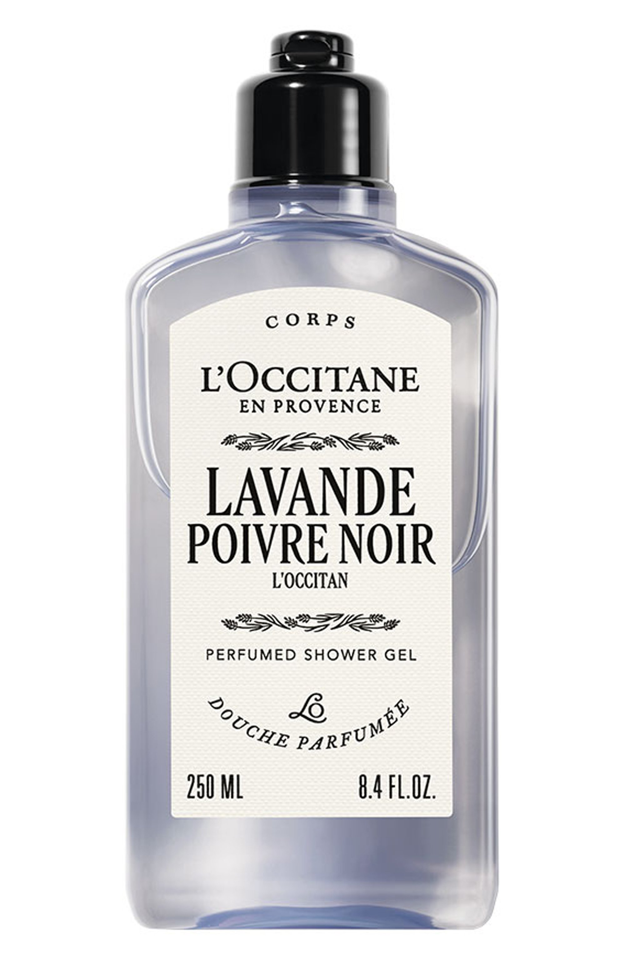 Гель для душа l'homme «лаванда и черный перец» (250ml) L`OCCITANE бесцветного цвета по цене 2490 руб., арт. 782767, фото 1 Гель для душа l'homme «лаванда и черный перец» (250ml) L`OCCITANE, арт. 782767, фото 1