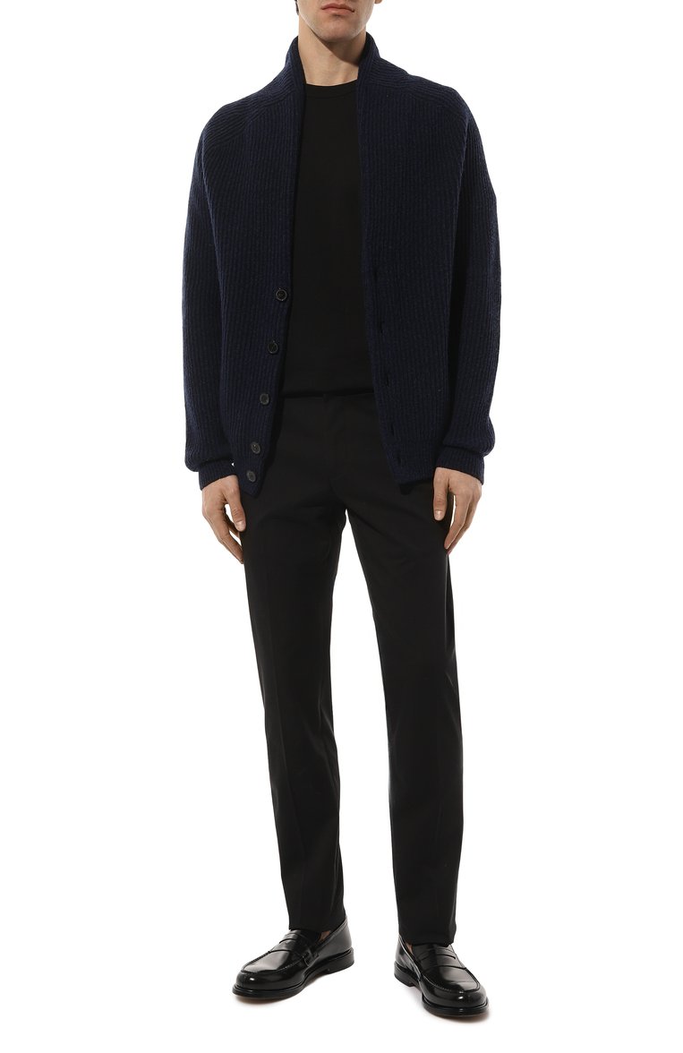 Мужские хлопковые брюки ZEGNA черного цвета, арт. E8I03/TR14 | Фото 2 (Длина (брюки, джинсы): Стандартные; Материал внешний: Хлопок; Силуэт М (брюки): Чиносы; Случай: Повседневный; Стили: Кэжуэл; Автоматизация состава: Проставлено; Автоматизация ТО: Проставлено)
