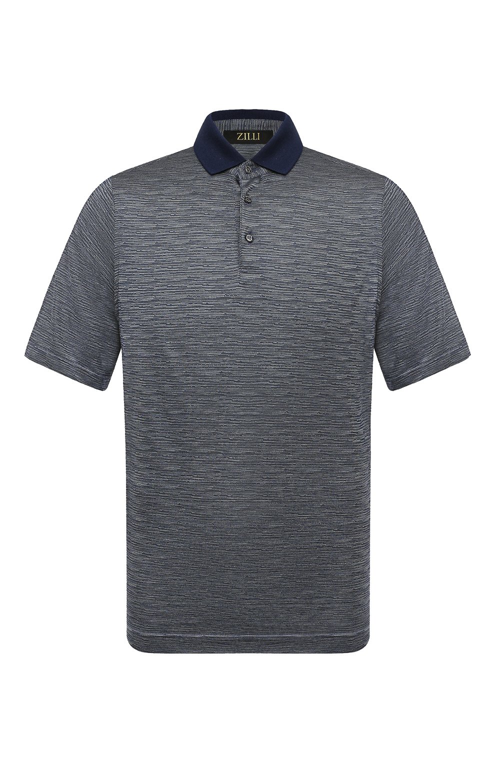 Шелковое поло ZILLI синего цвета по цене 87550 руб., арт. KBP002M0600VZLU00M, фото 1 Шелковое поло ZILLI, арт. KBP002M0600VZLU00M, фото 1