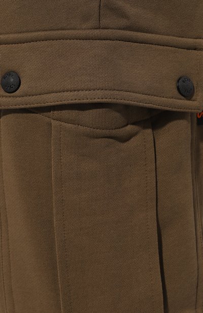 Хлопковые джоггеры BOSS коричневого цвета по цене 18600 руб., арт. 50507886, фото 5 Хлопковые джоггеры BOSS, арт. 50507886, фото 5
