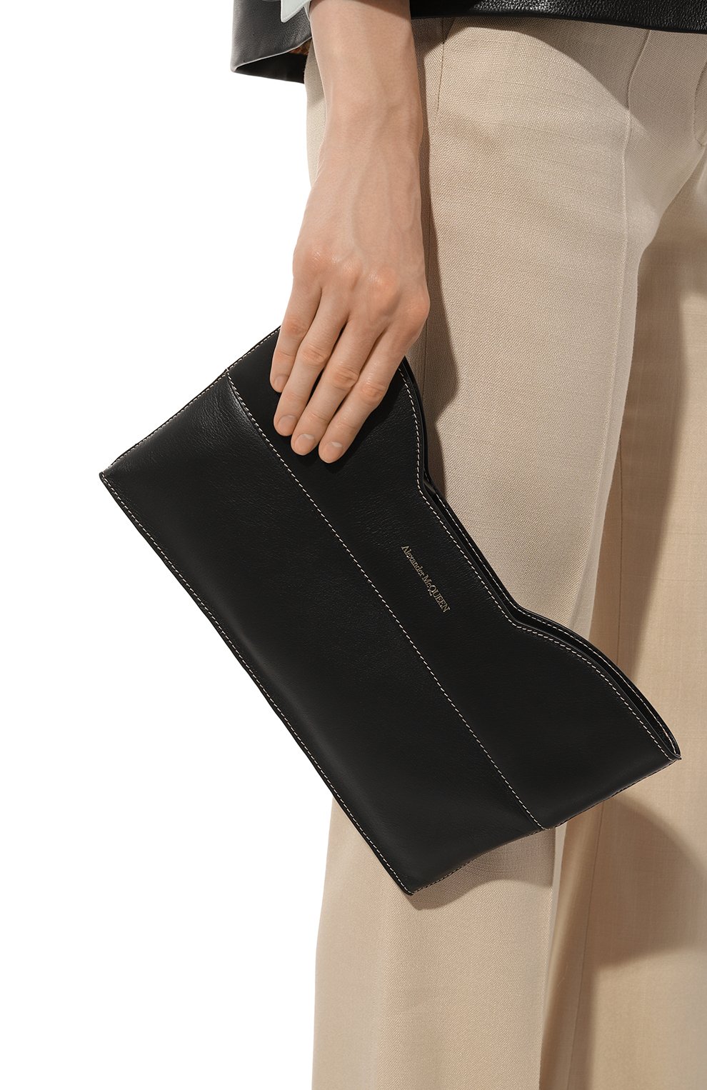 Клатч the bow ALEXANDER MCQUEEN, арт. 731175 1BLCA, фото 2