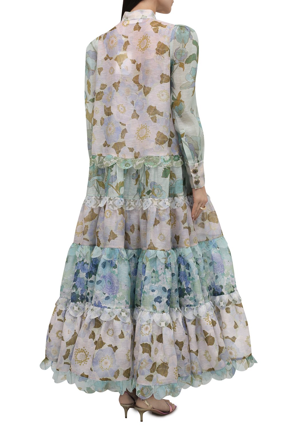 Платье изо льна и шелка ZIMMERMANN, арт. 2366DRHY, фото 4