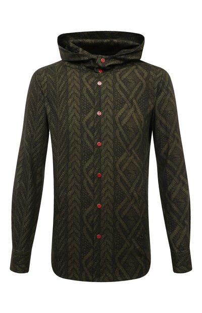 Мужская хлопковая рубашка KITON, арт. UMCMARH0908507