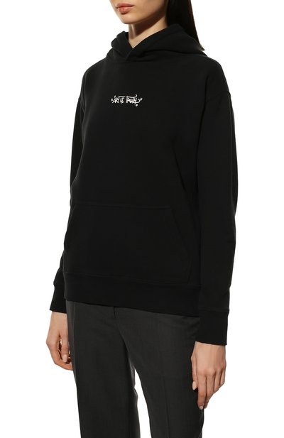 Хлопковое худи ZADIG AND VOLTAIRE черного цвета по цене 28350 руб., арт. JWSL00002, фото 3 Хлопковое худи ZADIG AND VOLTAIRE, арт. JWSL00002, фото 3