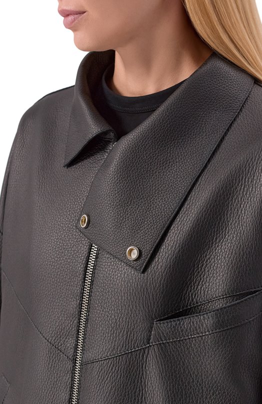 Кожаная куртка Maslov Z017 Чёрный  Z017 Фото 5