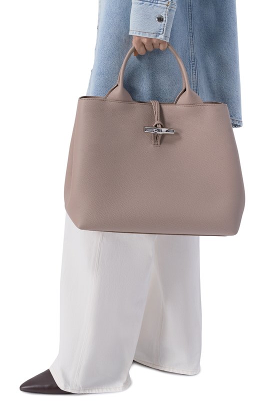 Сумка Le Roseau large Longchamp 10290HFP/HFP Бежевый  10290HFP/HFP Фото 2