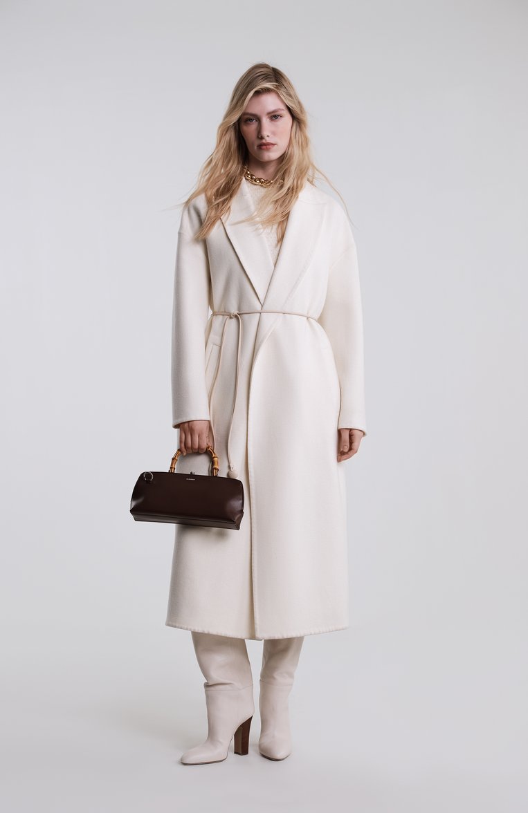 Женская сумка goji small JIL SANDER бордового цвета, арт. J07ZH0042-P5356 | Фото 8 (Ремень/цепочка: На ремешке; Размер: small; Материал: Натуральная кожа)