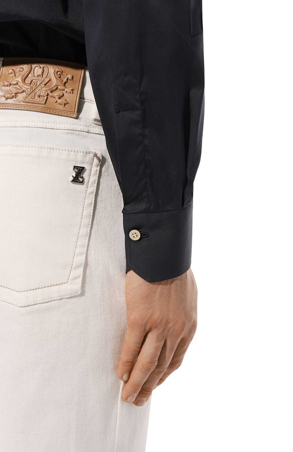 Хлопковая сорочка KITON, арт. UCIH0909506, фото 6