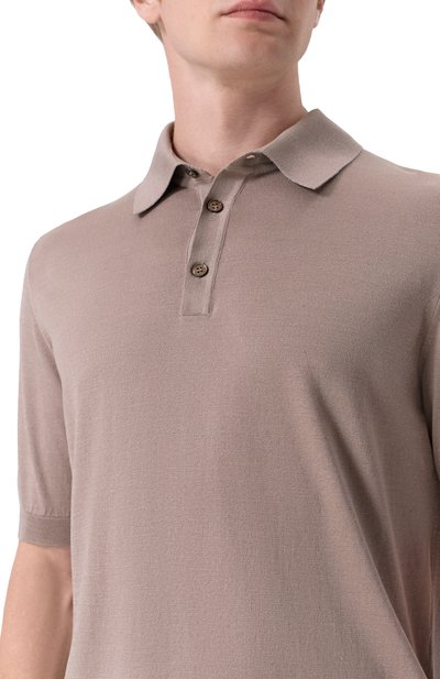 Поло из хлопка и шерсти MVST, арт. M26.CSM.K424/C0TT0N/SILK, фото 5