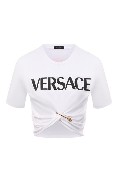 Женская хлопковая футболка VERSACE, арт. 1001007/1A01873