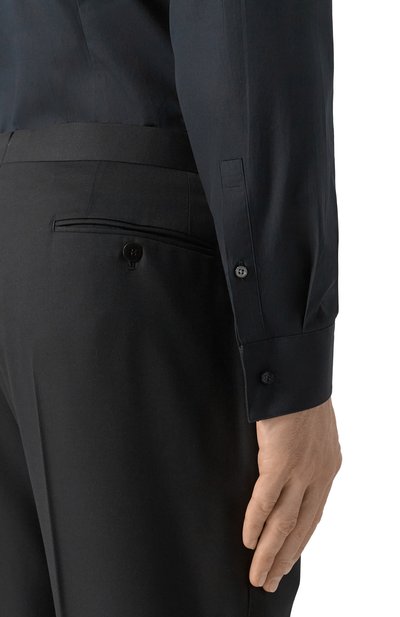 Хлопковая сорочка BOSS черного цвета по цене 24900 руб., арт. 50527671, фото 5 Хлопковая сорочка BOSS, арт. 50527671, фото 5