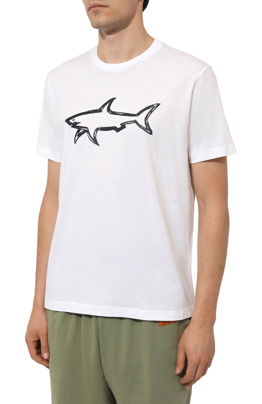 Хлопковая футболка Paul&Shark 12311633 Белый  12311633 Фото 3