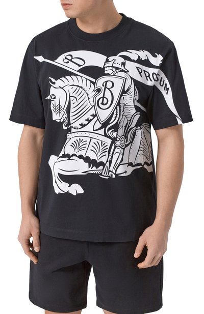 Хлопковая футболка BURBERRY, арт. 8095058, фото 3